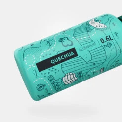 Quechua Drinkfles Met Sneldop En Strootje Gerecycled Aluminium 900 - 0,6 Liter -Quechua drinkfles met sneldop en strootje gerecycled aluminium 900 06 liter 3