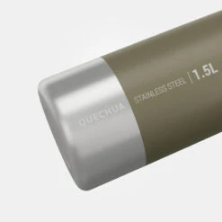 Quechua Drinkfles Voor Wandelen Met Schroefdop MH100 1,5 L Rvs Kaki -Quechua drinkfles voor wandelen met schroefdop mh100 15 l rvs kaki 2