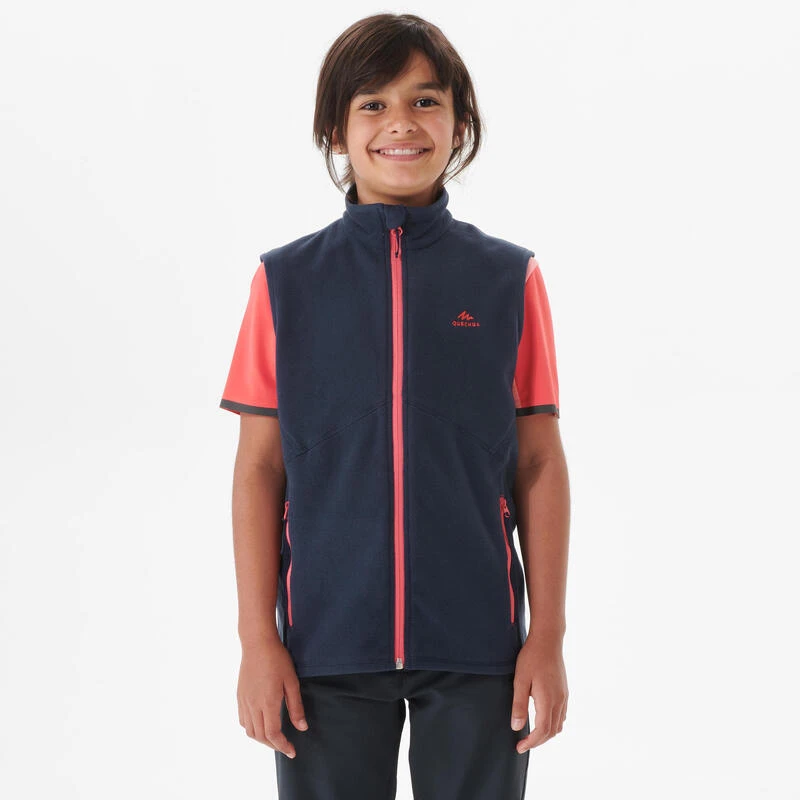 Quechua FLEECE BODYWARMER VOOR WANDELEN KINDEREN MH150 MARINEBLAUW KORAALROOD 7-15 JAAR 5 Quechua FLEECE BODYWARMER VOOR WANDELEN KINDEREN MH150 MARINEBLAUW KORAALROOD 7-15 JAAR - Afbeelding 3