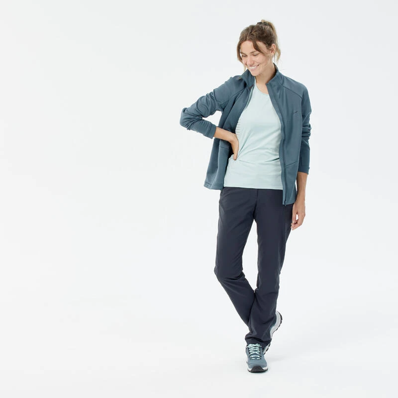 Quechua Fleece Jas Voor Wandelen Dames MH520 4 Quechua Fleece Jas Voor Wandelen Dames MH520 - Afbeelding 2