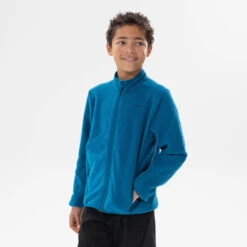 Quechua Fleece Jas Voor Wandelen Kinderen MH150 Blauw 7-15 Jaar -Quechua fleece jas voor wandelen kinderen mh150 blauw 7 15 jaar 3