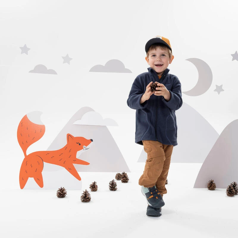 Quechua Fleece Jas Voor Wandelen MH150 Blauw Kinderen 2-6 Jaar 4 Quechua Fleece Jas Voor Wandelen MH150 Blauw Kinderen 2-6 Jaar - Afbeelding 2