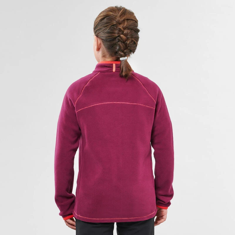 Quechua Fleece Jas Voor Wandelen MH150 Paars Kinderen 7-15 Jaar 5 Quechua Fleece Jas Voor Wandelen MH150 Paars Kinderen 7-15 Jaar - Afbeelding 3