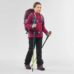 Quechua Fleece Jas Voor Wandelen MH150 Paars Kinderen 7-15 Jaar 10 Quechua Fleece Jas Voor Wandelen MH150 Paars Kinderen 7-15 Jaar -Quechua fleece jas voor wandelen mh150 paars kinderen 7 15 jaar 3