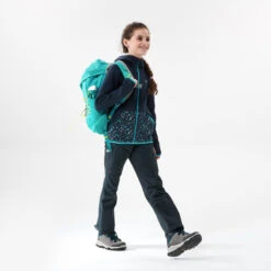 Quechua Fleece Jas Voor Wandelen MH500 Blauw Kinderen 7-15 Jaar -Quechua fleece jas voor wandelen mh500 blauw kinderen 7 15 jaar 3