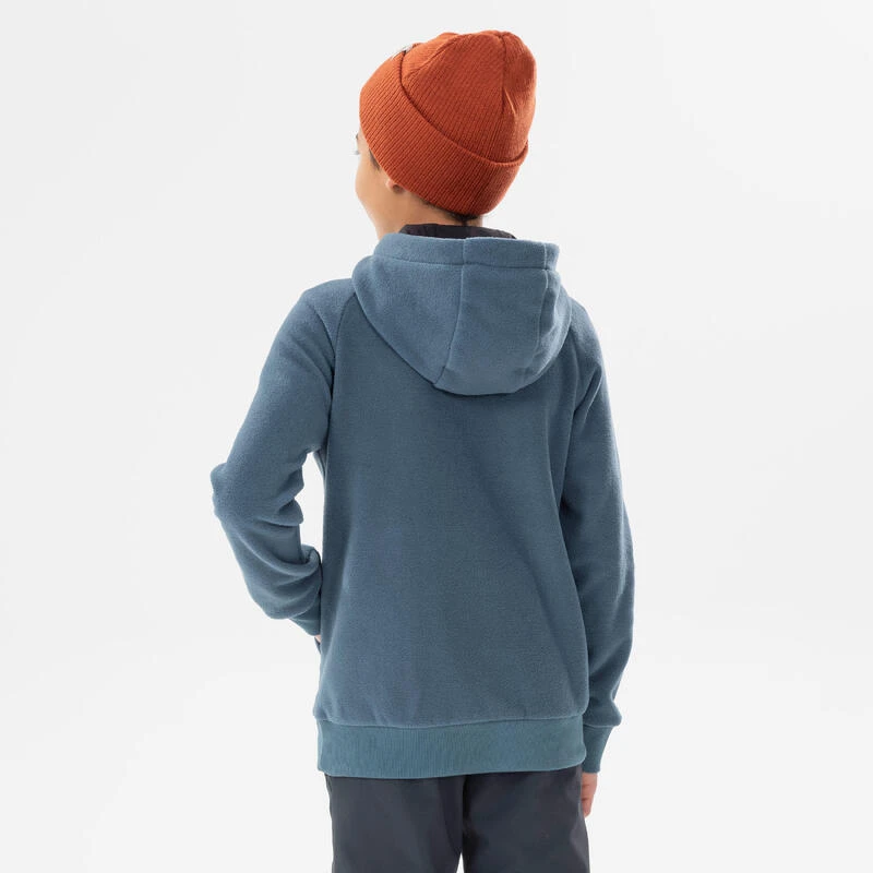 Quechua Fleece Sweater Voor Wandelen Donkergrijs Kinderen 7-15 Jaar 6 Quechua Fleece Sweater Voor Wandelen Donkergrijs Kinderen 7-15 Jaar - Afbeelding 4