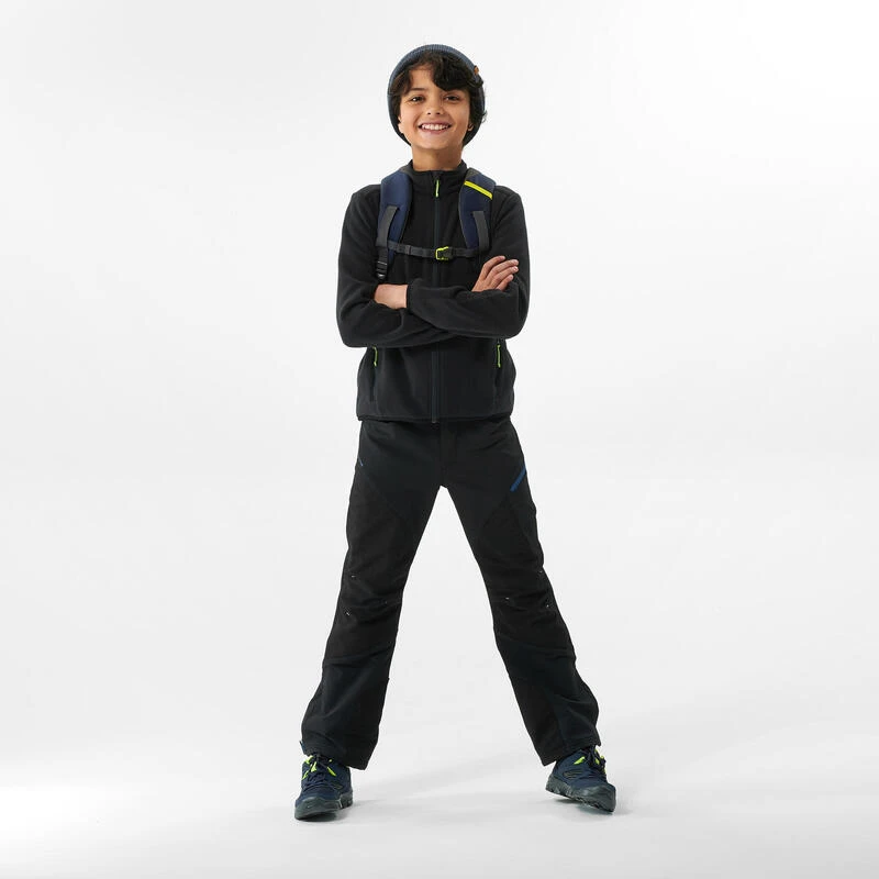 Quechua Fleecevest Voor Wandelen Kinderen MH150 Zwart 7-15 Jaar 6 Quechua Fleecevest Voor Wandelen Kinderen MH150 Zwart 7-15 Jaar - Afbeelding 4