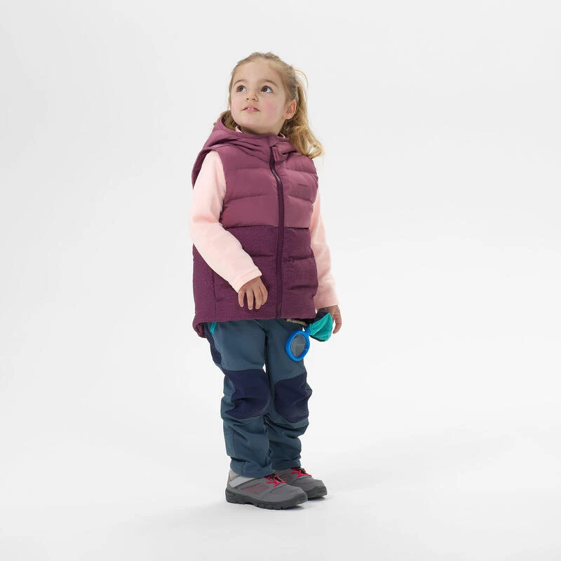 Quechua Gewatteerde Bodywarmer Voor Kinderen 2-6 Jaar Paars 4 Quechua Gewatteerde Bodywarmer Voor Kinderen 2-6 Jaar Paars - Afbeelding 2