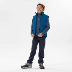 Quechua Gewatteerde Hybride Wandelbodywarmer Voor Kinderen Blauw 7-15 Jaar -Quechua gewatteerde hybride wandelbodywarmer voor kinderen blauw 7 15 jaar 2
