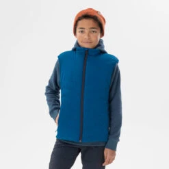 Quechua Gewatteerde Hybride Wandelbodywarmer Voor Kinderen Blauw 7-15 Jaar -Quechua gewatteerde hybride wandelbodywarmer voor kinderen blauw 7 15 jaar 3