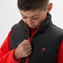 Quechua GEWATTEERDE HYBRIDE WANDELBODYWARMER VOOR KINDEREN 7-15 JAAR -Quechua gewatteerde hybride wandelbodywarmer voor kinderen zwart 7 15 jaar 4