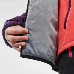 Quechua GEWATTEERDE WANDELJAS VOOR KINDEREN MH500 7-15 JAAR -Quechua gewatteerde wandeljas voor kinderen mh500 7 15 jaar paars met print 11