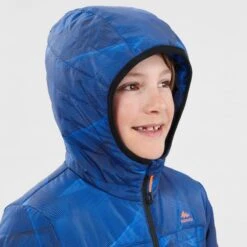 Quechua Gewatteerde Wandeljas Voor Kinderen MH500 Blauw -Quechua gewatteerde wandeljas voor kinderen mh500 blauw 4