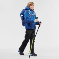 Quechua Gewatteerde Wandeljas Voor Meisjes Hike 500 -Quechua gewatteerde wandeljas voor kinderen mh500 blauw 8