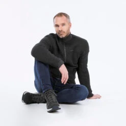 Quechua Halfhoge Warme Waterdichte Leren Wandelschoenen Voor Heren SH500 -Quechua halfhoge warme waterdichte leren wandelschoenen voor heren sh500 5