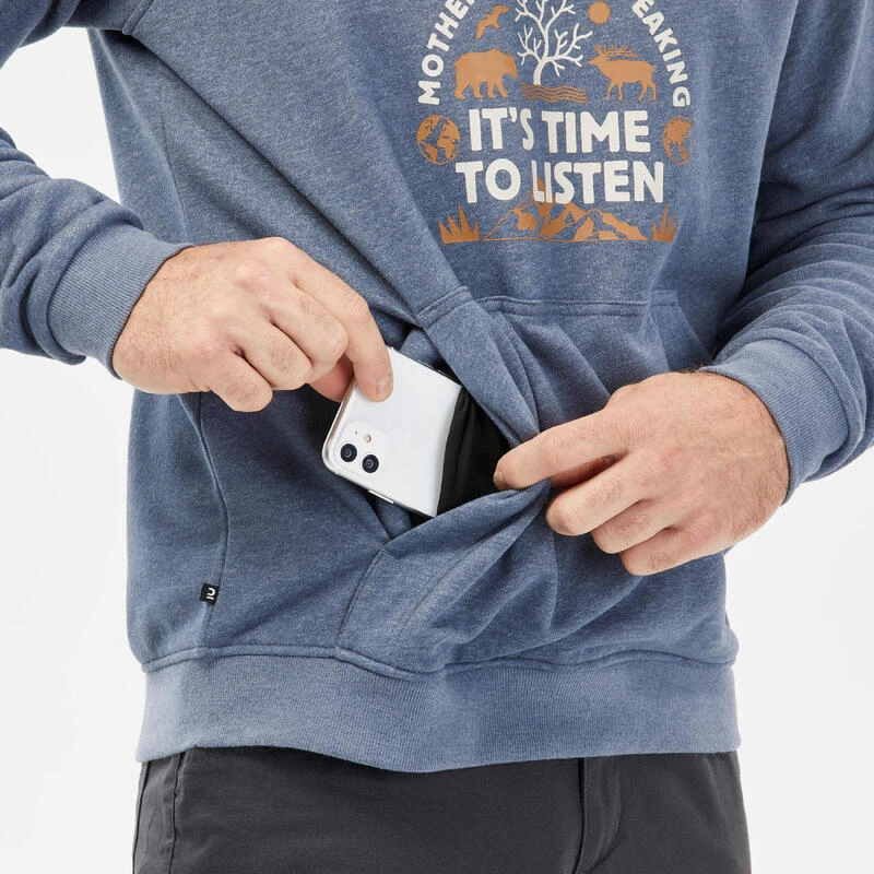 Quechua Hoodie Voor Wandelen Heren NH150 1/2 Rits 8 Quechua Hoodie Voor Wandelen Heren NH150 1/2 Rits - Afbeelding 6