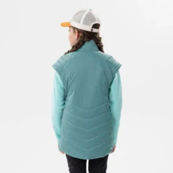 Quechua Hybride Gewatteerde Bodywarmer Voor Wandelen Pastelgroen Kinderen 7-15 Jaar -Quechua hybride gewatteerde bodywarmer voor wandelen pastelgroen kinderen 7 15 jaar 4