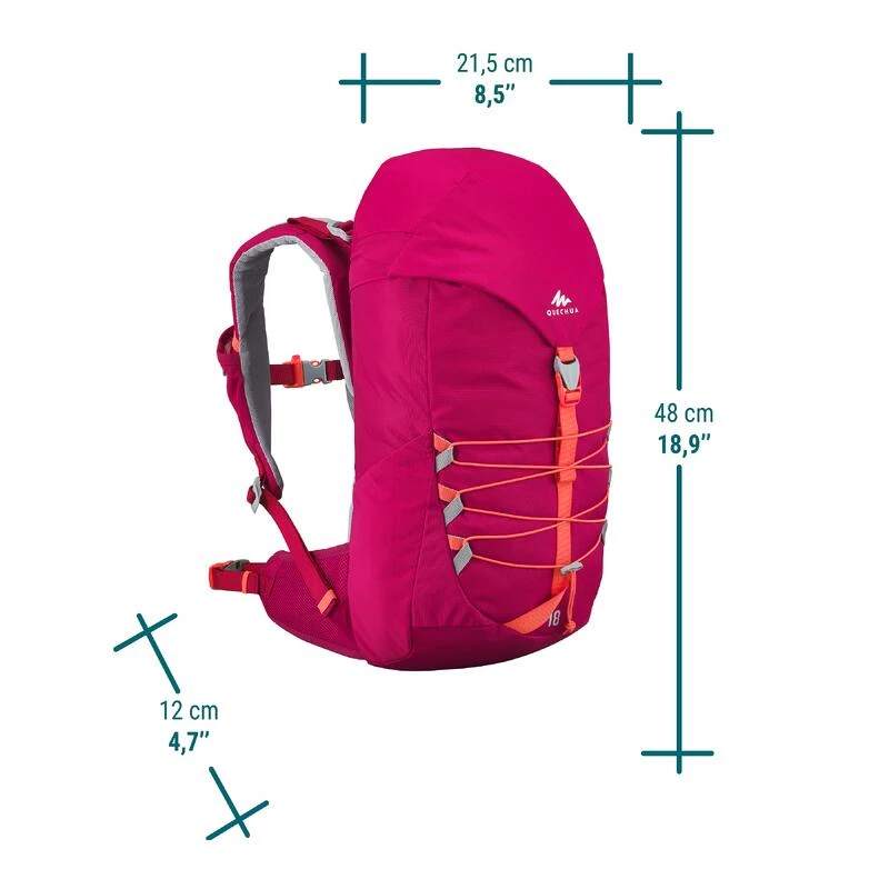 Quechua Kinderrugzak Voor Bergwandelen MH500 18 Liter 4 Quechua Kinderrugzak Voor Bergwandelen MH500 18 Liter - Afbeelding 2