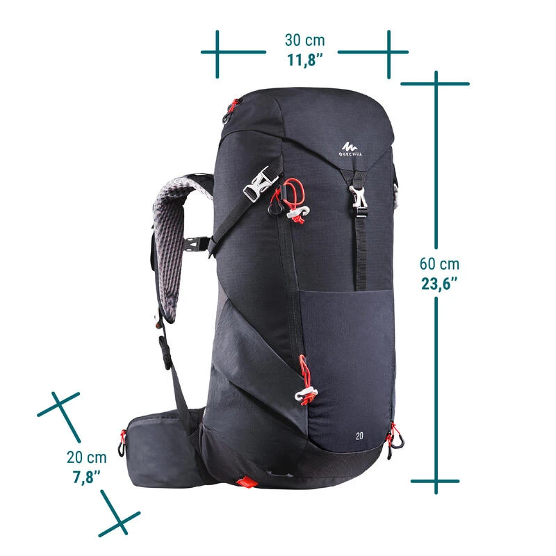 Quechua Rugzak Voor Bergwandelen MH500 20 Liter 4 Quechua Rugzak Voor Bergwandelen MH500 20 Liter - Afbeelding 2