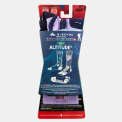 Quechua Sokken Trek Altitude Lila (1 Paar) 11 Quechua Sokken Trek Altitude Lila (1 Paar) -Quechua sokken trek altitude lila 1 paar 4