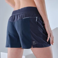 Quechua Ultralichte Damesshort Voor Fast Hiking FH900 Donkerblauw -Quechua ultralichte damesshort voor fast hiking fh900 donkerblauw 3