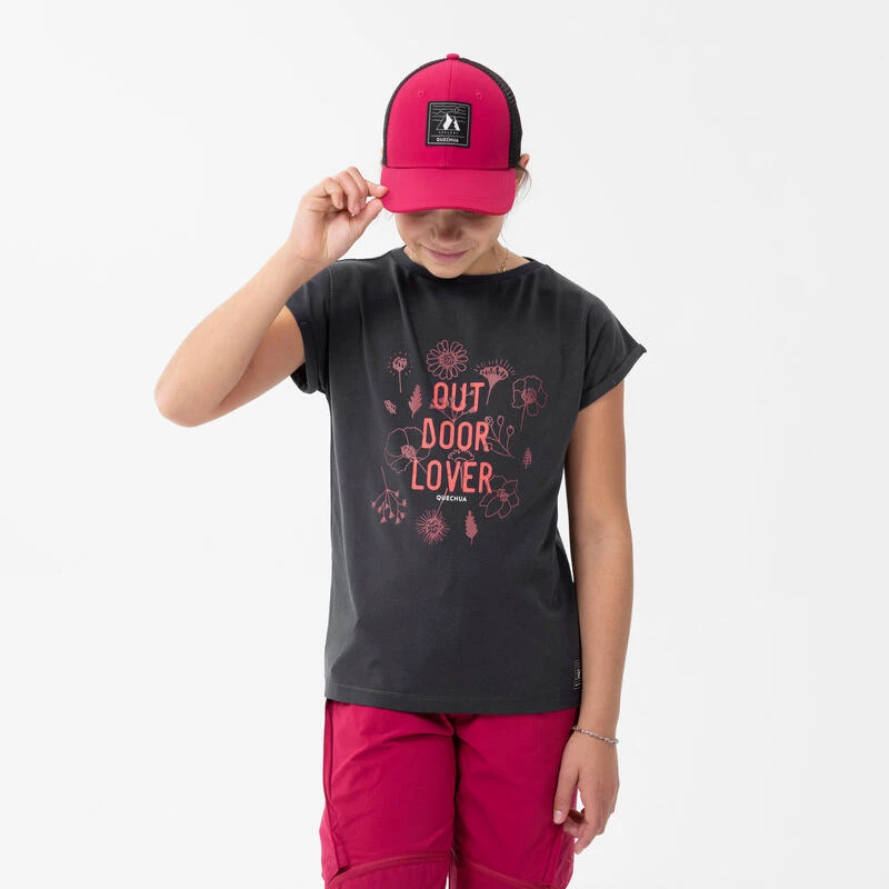 Quechua Wandel T-shirt MH100 Donkergrijs Kinderen 7-15 Jaar 5 Quechua Wandel T-shirt MH100 Donkergrijs Kinderen 7-15 Jaar - Afbeelding 3