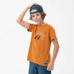 Quechua Wandel T-shirt MH100 Oker Kinderen 7-15 Jaar 9 Quechua Wandel T-shirt MH100 Oker Kinderen 7-15 Jaar -Quechua wandel t shirt mh100 oker kinderen 7 15 jaar 2