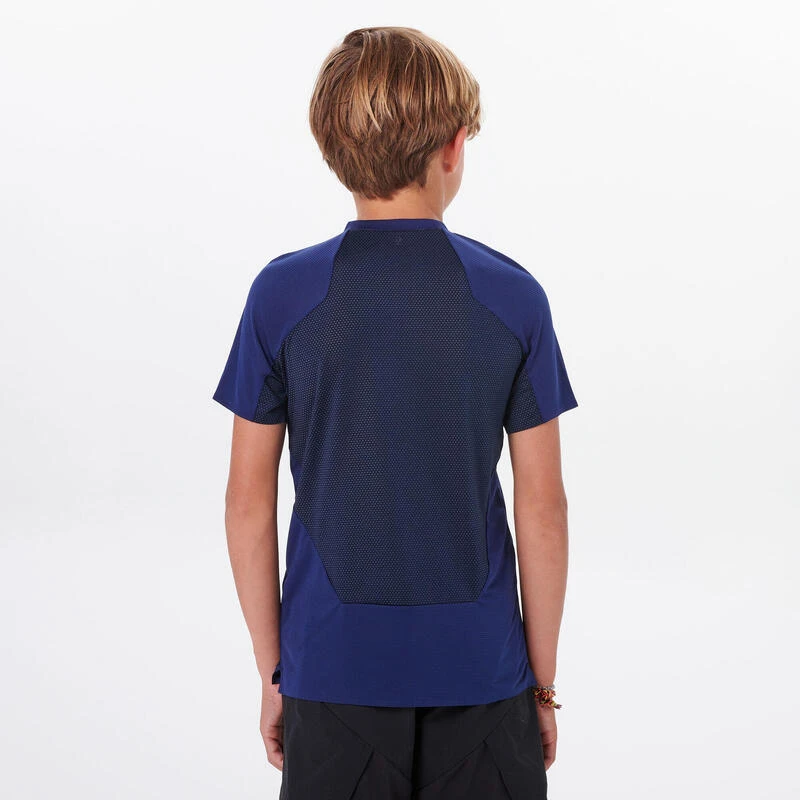 Quechua Wandel T-shirt MH550 Blauw Kinderen 7-15 Jaar 6 Quechua Wandel T-shirt MH550 Blauw Kinderen 7-15 Jaar - Afbeelding 4