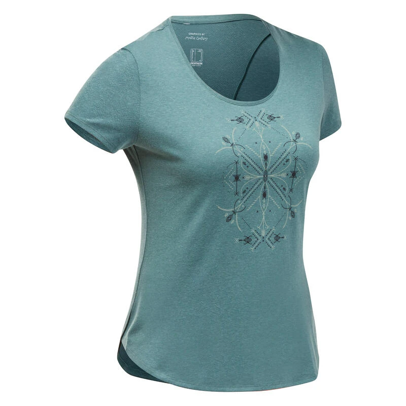 Quechua Wandel T-shirt Voor Dames NH500 3 Quechua Wandel T-shirt Voor Dames NH500