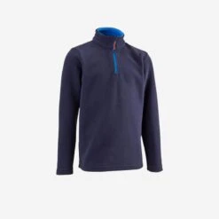 Quechua Wandelfleece Voor Kinderen MH100 Marineblauw 7-15 Jaar