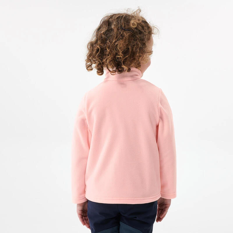 Quechua Wandelfleece Voor Kinderen MH100 Roze 2-6 Jaar 5 Quechua Wandelfleece Voor Kinderen MH100 Roze 2-6 Jaar - Afbeelding 3