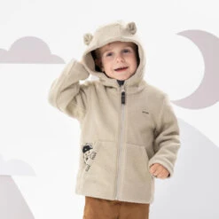 Quechua Wandelfleece Voor Kinderen MH500 Beige 2-6 Jaar -Quechua wandelfleece voor kinderen mh500 beige 2 6 jaar 3