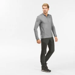 Quechua Wandelshirt Voor Heren MH550 Lange Mouwen Synthetisch Materiaal -Quechua wandelshirt voor heren mh550 lange mouwen synthetisch materiaal 2