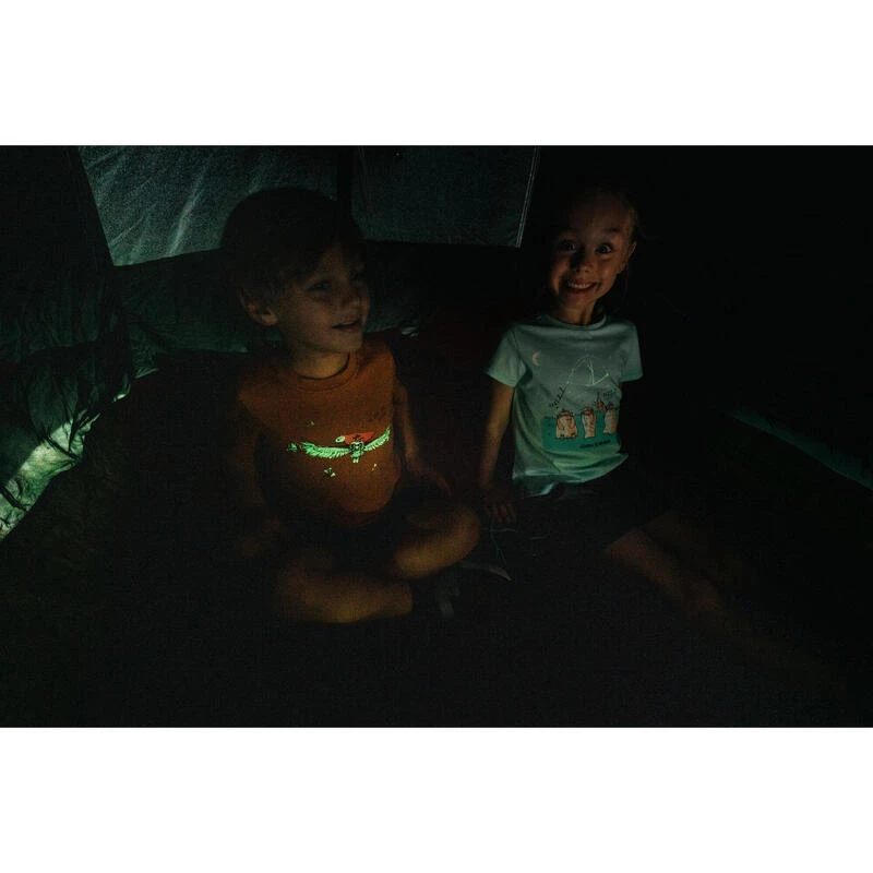 Quechua Wandelshirt Voor Kinderen MH100 Fluo Turquoise 2 Tot 6 Jaar 7 Quechua Wandelshirt Voor Kinderen MH100 Fluo Turquoise 2 Tot 6 Jaar - Afbeelding 5