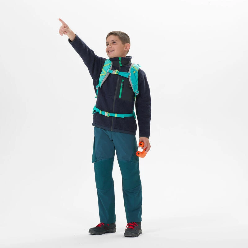 Quechua WARM FLEECE VEST VOOR WANDELEN KINDEREN MH500 MARINEBLAUW 7-15 JAAR 4 Quechua WARM FLEECE VEST VOOR WANDELEN KINDEREN MH500 MARINEBLAUW 7-15 JAAR - Afbeelding 2