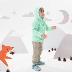 Quechua Warme Fleece Jas Voor Wandelen MH500 Turquoise Kinderen 2-6 Jaar 10 Quechua Warme Fleece Jas Voor Wandelen MH500 Turquoise Kinderen 2-6 Jaar -Quechua warme fleece jas voor wandelen mh500 turquoise kinderen 2 6 jaar 3