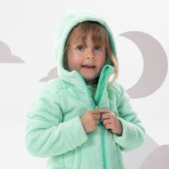 Quechua Warme Fleece Jas Voor Wandelen MH500 Turquoise Kinderen 2-6 Jaar 11 Quechua Warme Fleece Jas Voor Wandelen MH500 Turquoise Kinderen 2-6 Jaar -Quechua warme fleece jas voor wandelen mh500 turquoise kinderen 2 6 jaar 4