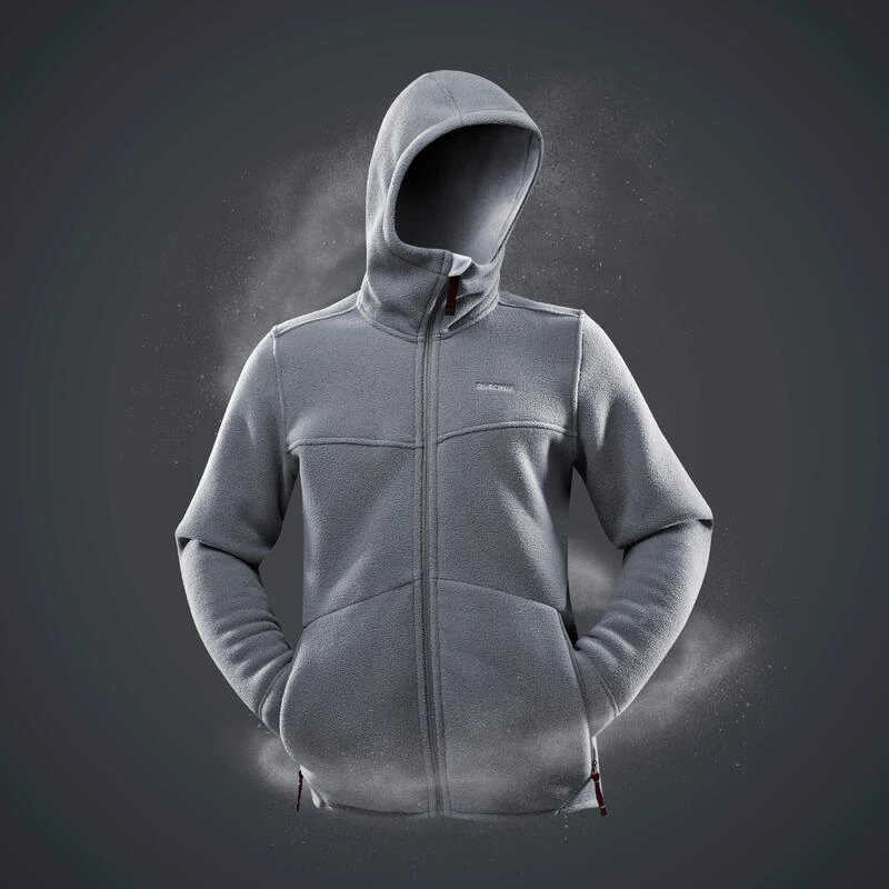 Quechua Warme Fleece Wandeljas Voor Heren SH100 U-WARM 4 Quechua Warme Fleece Wandeljas Voor Heren SH100 U-WARM - Afbeelding 2