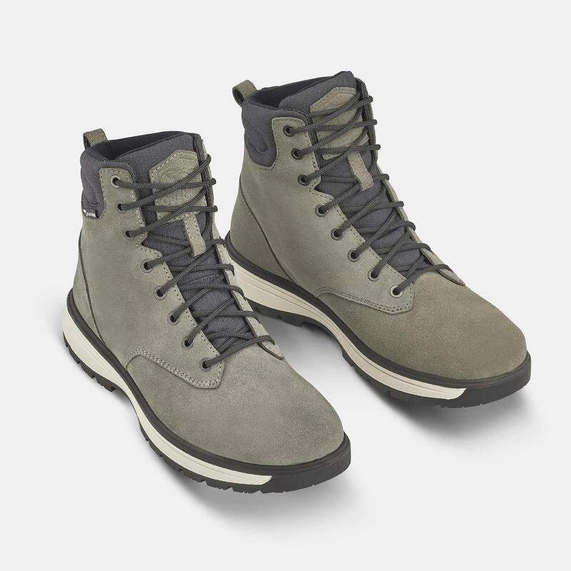 Quechua Warme Waterdichte En Hoge Leren Wandelschoenen Voor Heren SH100 X-warm 4 Quechua Warme Waterdichte En Hoge Leren Wandelschoenen Voor Heren SH100 X-warm - Afbeelding 2