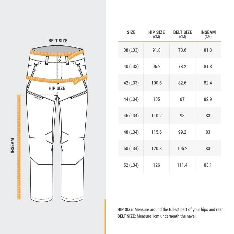 Quechua Waterafstotende Warme Wandelbroek Voor De Sneeuw Heren SH500 X-WARM STRETCH 5 Quechua Waterafstotende Warme Wandelbroek Voor De Sneeuw Heren SH500 X-WARM STRETCH - Afbeelding 3
