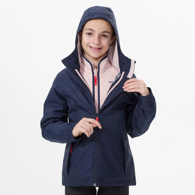 Quechua Waterdichte 3-in-1-wandeljas Voor Kinderen SH100 Warm -0,5°C 7-15 Jaar 5 Quechua Waterdichte 3-in-1-wandeljas Voor Kinderen SH100 Warm -0,5°C 7-15 Jaar - Afbeelding 3