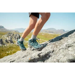 Quechua Waterdichte Bergwandelschoenen Voor Dames MH100 Mid -Quechua waterdichte bergwandelschoenen voor dames mh100 mid turquoise 6